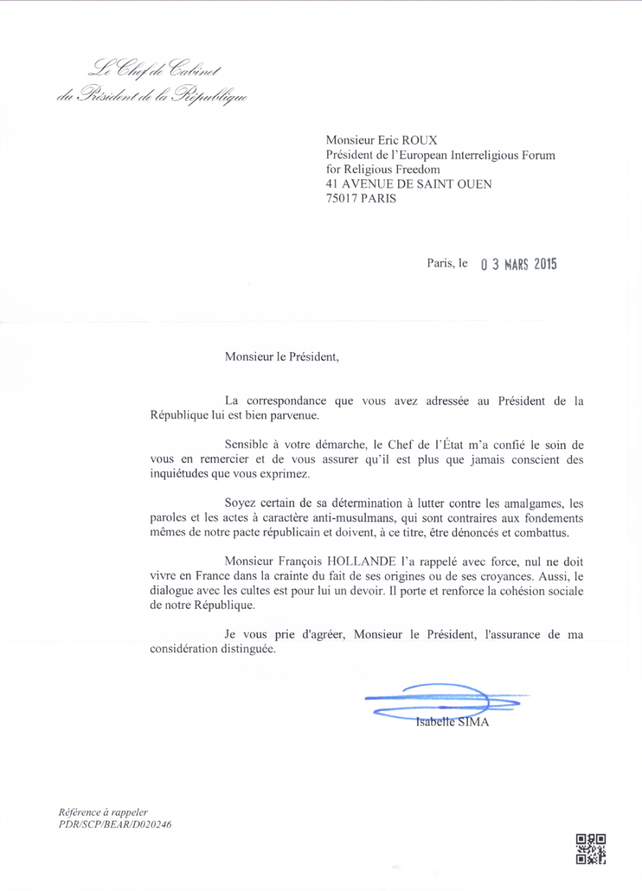 French Presidency’s answer to multi-signatories letter to French ...
