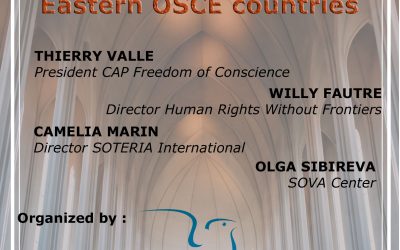 Side-event OSCE HDIM 2018 : The Religious Freedom in Eastern OSCE countries :The Denial of Religious Plurality in Russia