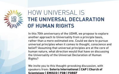 Side-event OSCE HDIM 2018 : How Universal is “The Universal Declaration of Human Rights