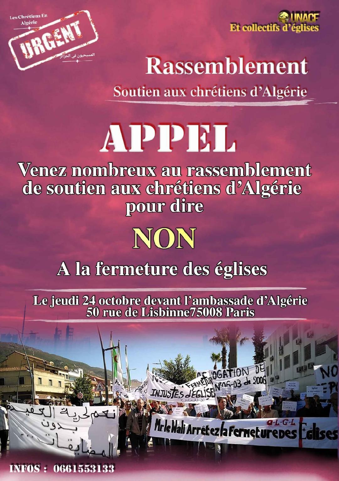 fermetures d’église en Algérie et persécution abusive des autorités