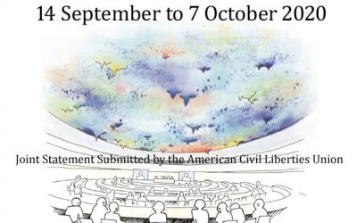 Joint Statement Submitted by the American Civil Liberties Union Item 9: General Debate Following High Commissioner’s Oral Update on Res. 43/1 45th Session of the Human Rights Council