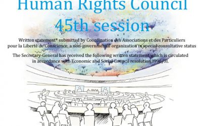 HRC 45 : Unabated Religious Persecution and the Danger of an Escalation — A Case Study on 20 Years of Persecution of Falun Gong in People’s Republic of China
