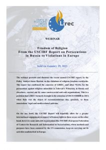 Freedom of Religion from the USCIRF Report on Persecutions in Russia to Violations in Europe