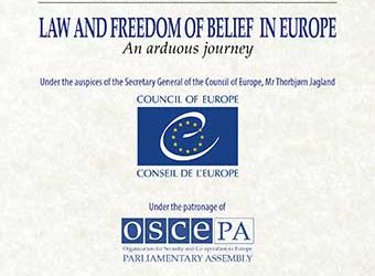 Presentation of the Final Acts of the convention “Law and Freedom of Belief in Europe, an arduous journey” and launch of the project “Right to Truth”