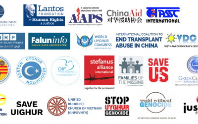 Over 70 Civil Society Organisations Urge for Co-sponsorship of the US Stop Forced Organ Harvesting Bill of 2021