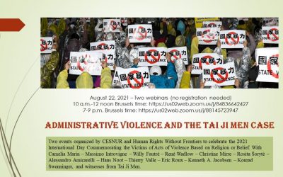 Administrative Violence and the Tai Ji Men Case Seminar 22 August 2021