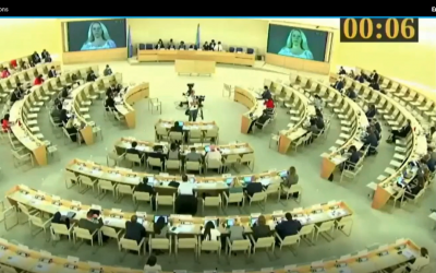 HRC 51st Session Oral Statement : Heavy prison sentences for political opponents Reckya Madougou and Joël Aivo in Benin