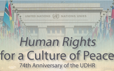 Human Rights  for a Culture of Peace  74th Anniversary of the UDHR