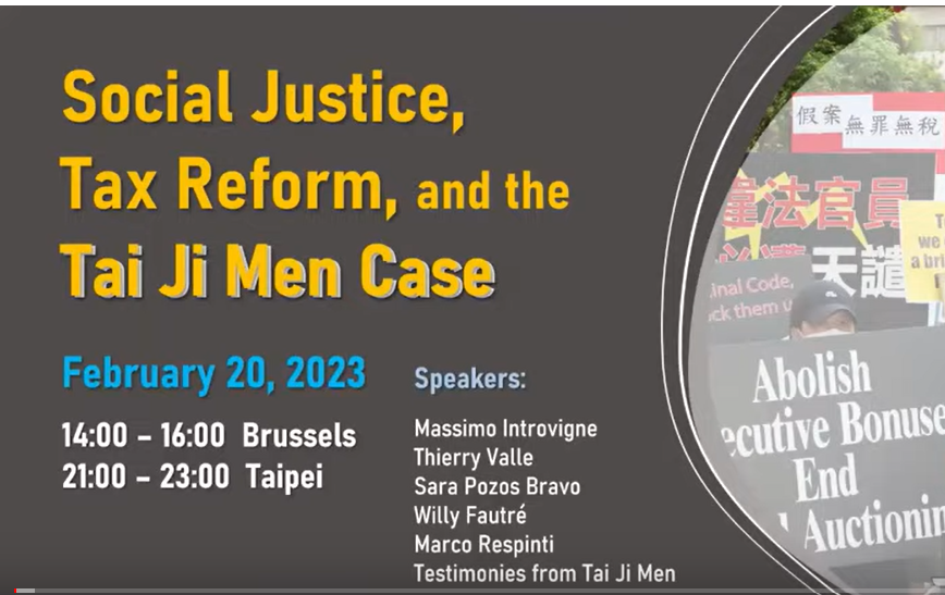 Social Justice, Tax Reform, and the Tai Ji Men Case