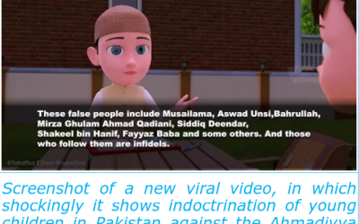 Anti-Ahmadiyya video targeting little children is going viral to sow the seeds of hatred, fanaticism, and bigotry in the minds of innocent Pakistani children
