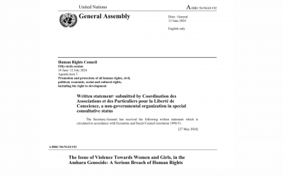 HRC 56 The Issue of Violence Towards Women and Girls, in the Amhara Genocide A Serious Breach of Human Rights