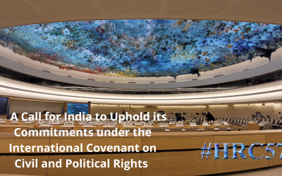 HRC 57 Writtten Statement India is being encouraged to protect political rights in the face of violations