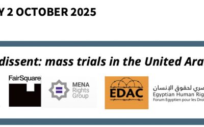 HRC 60 side-event : Silencing dissent: mass trials in the United Arab Emirates