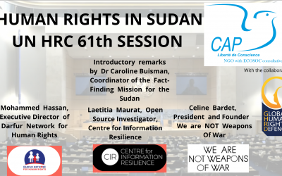 HRC 61 Side event : 1000 days of conflict. 1000 days of civilians suffering the first-hand consequences of the conflict