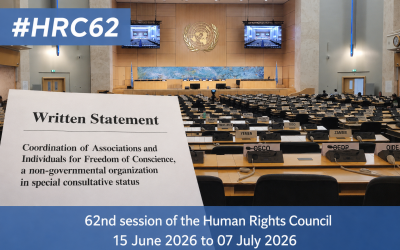 HRC 62 Writen Statement : Escalating Transnational Discrimination against Shincheonji and the Need for International Protection