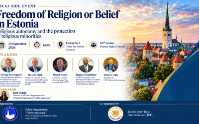 HRC63 Side Event: Freedom of Religion or Belief in Estonia
