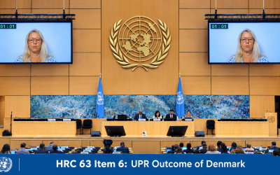 HRC 63 Oral Statement  Delivers Oral Statement on Denmark at UPR Outcome