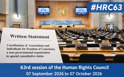 HRC 63 : Sudan: CAP LC Written Statement to the UN Human Rights Council Denounces Chemical Weapons, Human Shields, and External Support