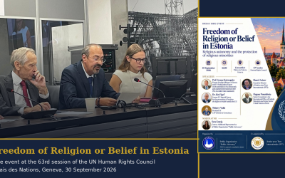 Religious Freedom in Estonia Debated at a UN Side Event: CAP Liberté de Conscience Joins the Call for Metropolitan Evgenii’s Return